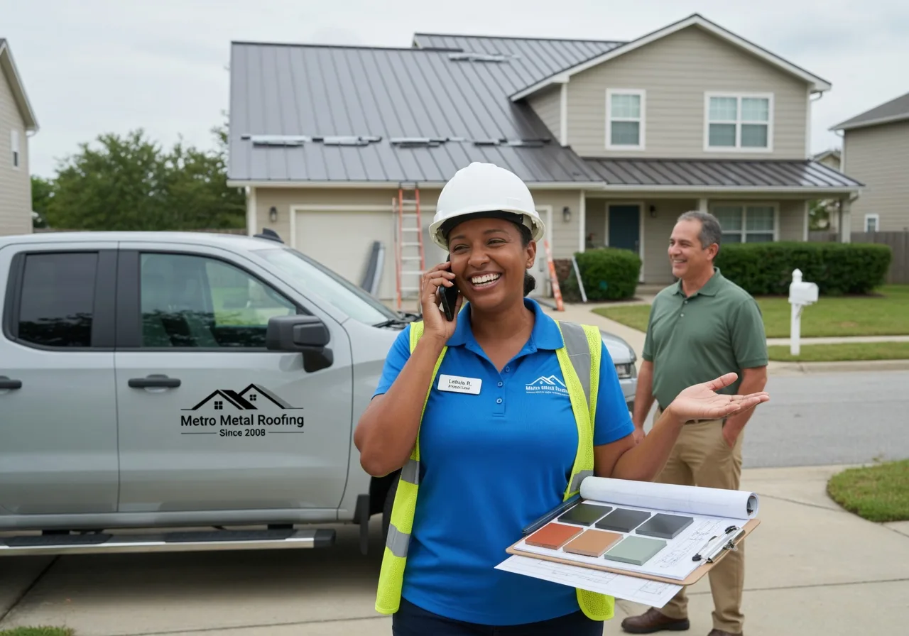 Storm Damage Metal Roof Repair in Saratoga, IN